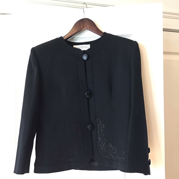 Givenchy Jackets & Blazers - Vintage! Stunning genuine Givenchy Hi Formal short jacket.  It’s very black